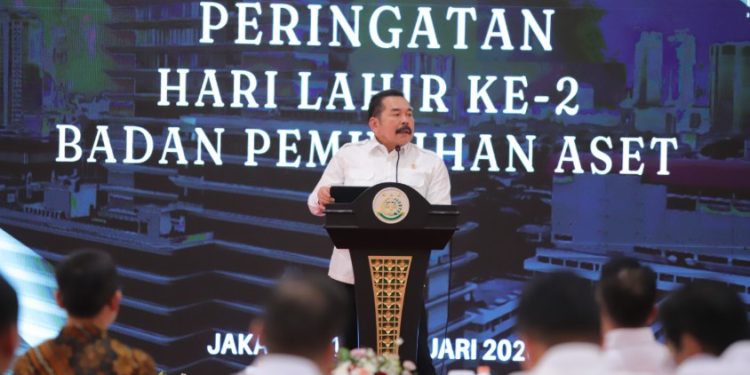 Badan Pemulihan Aset Genap 2 Tahun, Jaksa Agung : Tindak Pidana Tidak Hanya pada Hukuman Badan, Tetapi Juga Pengembalian Kerugian Negara