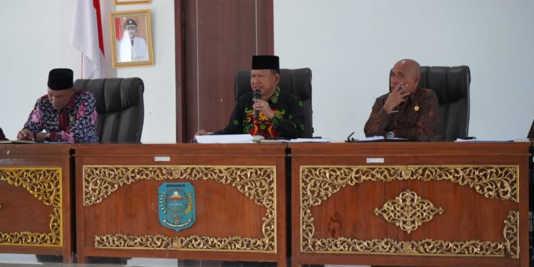 Wabup Merangin A. Khafidh Kecewa, Banyak Pejabat Diwakili Staff, Minta OPD Turunkan Ego