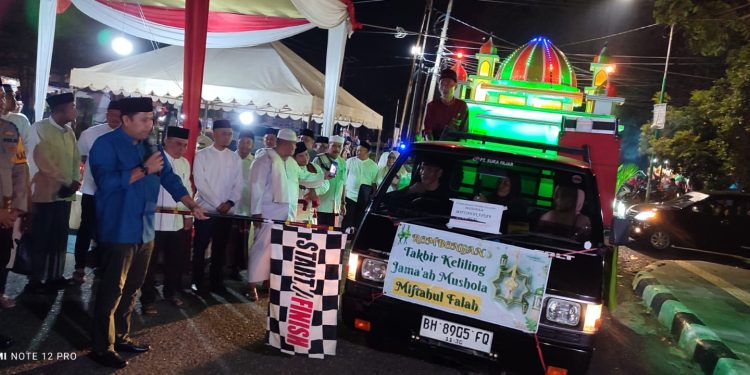 Pawai Takbir Keliling Hari Raya Idul Fitri 1447 H di Lepas Bupati Merangin M. Syukur 