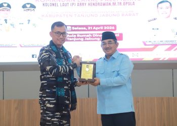 Bupati Anwar Sadat Sambut Kunker Danlanal Palembang