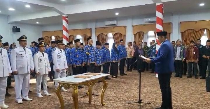Bupati Merangin M. Syukur Lantik 80 Pejabat Eselon III dan IV, Ini Daftarnya