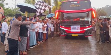 Pemkab Merangin Lepas Keberangkatan Jamaah Haji Kloter Pertama 