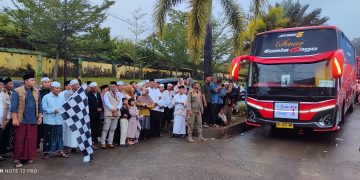 101 Calon Jamaah Haji Merangin Kloter 23 Tahun 2026 dilepas Bupati H M Syukur 