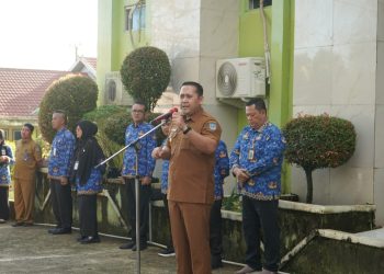 Pimpin Apel di RSU Kol Abundjani, Bupati Merangin M. Syukur Jamin Hak dan Kesejahteraan Tenaga Medis