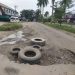 Lama Belum diperbaiki, Jalan Rusak Berlubang di Jalur Tiga Kota Bangko Kabupaten Merangin dikeluhkan Pengendara