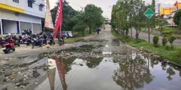 Jalan Rusak di beberapa Lokasi di Kota Bangko Kabupaten Merangin Belum ada Perbaikan