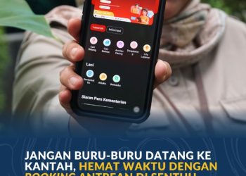 Kementerian ATR/BPN Luncurkan Aplikasi Sentuh Tanahku, Permudah Masyarakat ambil Nomor Antrian di Loket