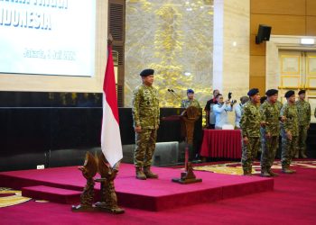 Irjen TNI Laksdya Hersan Pimpin Laporan Korps Kenaikan Pangkat 105 Pati TNI