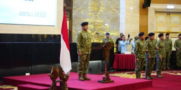 Irjen TNI Laksdya Hersan Pimpin Laporan Korps Kenaikan Pangkat 105 Pati TNI