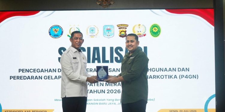 Buka Sosialisasi Pencegahan Narkotika, Bupati Merangin M. Syukur Tegaskan Jangan Dekati Narkoba