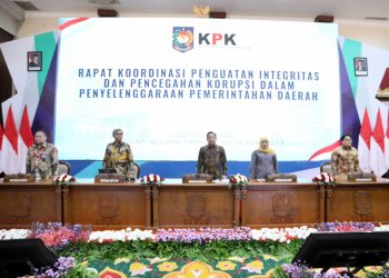 Rakor Bersama KPK, Mendagri :  Integritas Kepala Daerah Kunci Wujudkan Tata Kelola Pemerintahan yang Bersih dan Akuntabel