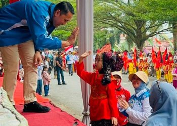 Pawai Memperingati HUT Kemerdekaan RI ke-81 di Kabupaten Merangin Meriah