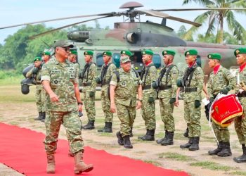 Wakil Panglima TNI bersama Menteri Pertahanan Sjafrie Tinjau Kesiapan Yonif TP di Sumatera Utara