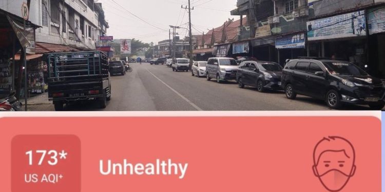 Asap Karhutla di Kabupaten Merangin Semakin Tebal, ISPU 173 Kategori “Tidak Sehat” 