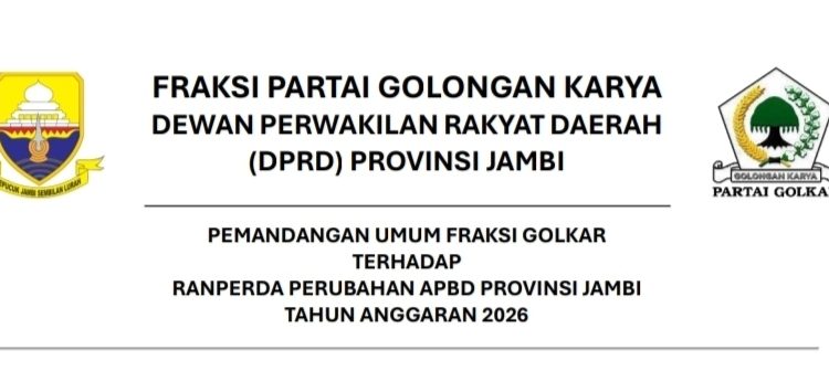 Fraksi Partai Golkar DPRD Propinsi Jambi Soroti Anggaran Rp30 Miliar untuk Karhutla, Asap Masih Jadi Persoalan