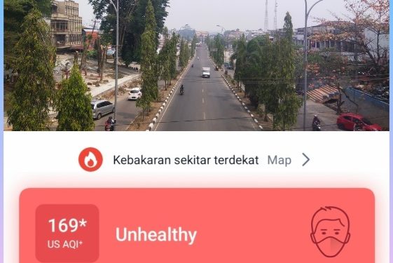 Asap Karhutla di Kabupaten Merangin Masih Ada, ISPU 169 Kategori “Tidak Sehat” 