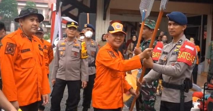 Antisipasi Cuaca Ekstrem, Pemkab Merangin Gelar Apel Siaga Bencana Hidrometeorologi