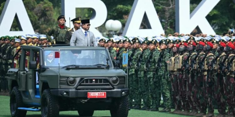 Presiden Prabowo Resmikan 204 Satuan Baru TNI pada Peringatan HUT ke-81 TNI