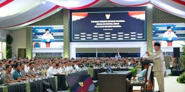 Presiden Prabowo Sampaikan Taklimat kepada 800 Perwira Tinggi TNI-Polri