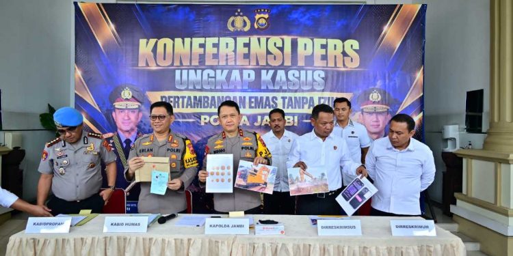 Polda Jambi Ungkap 32 Kasus PETI dari Januari sampai Oktober 2026, Sebanyak 71 orang ditetapkan Sebagai Tersangka