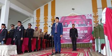 Bupati Merangin M. Syukur Pimpin Upacara Peringatan Hari Sumpah Pemuda  ke-98