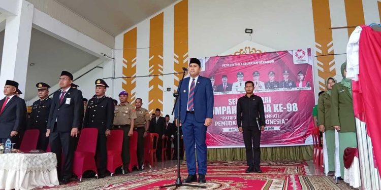 Bupati Merangin M. Syukur Pimpin Upacara Peringatan Hari Sumpah Pemuda  ke-98