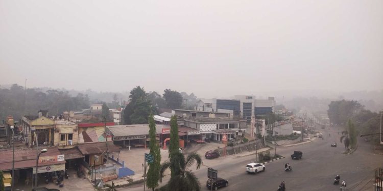 Asap Karhutla di Kabupaten Merangin Masih Tebal, Kategori “Tidak Sehat”