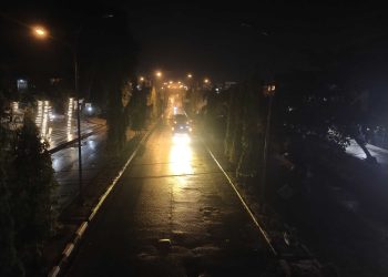 Hujan Mengguyur Kota Bangko Kabupaten Merangin