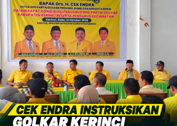 Cek Endra Instruksikan Golkar Kerinci Tuntaskan Konsolidasi