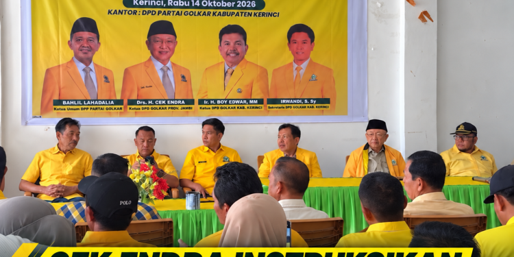 Cek Endra Instruksikan Golkar Kerinci Tuntaskan Konsolidasi